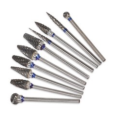 10 Pcs HP Tungsten Steel Carbide Cutter Dental Denture Burs Lab Drill Polisher P