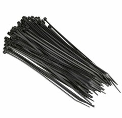 1000 PCS 8″ 18 Lbs Nylon UV Black Wire Cord Cable Tie Zip Self Lock Secure