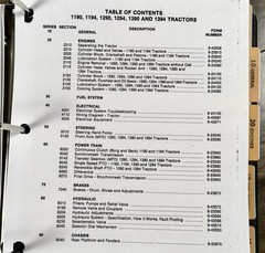 Case 1294 Tractor Service Manual Parts Catalog Repair Shop Set Workshop Book