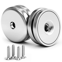 8Pack round Base Cup Magnet 100LBS Strong Rare Earth Magnet Heavy Duty