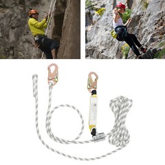 25ft Vertical Lifeline 3527.4lbs Lanyard Fall Arrester Protection Equipment Rope