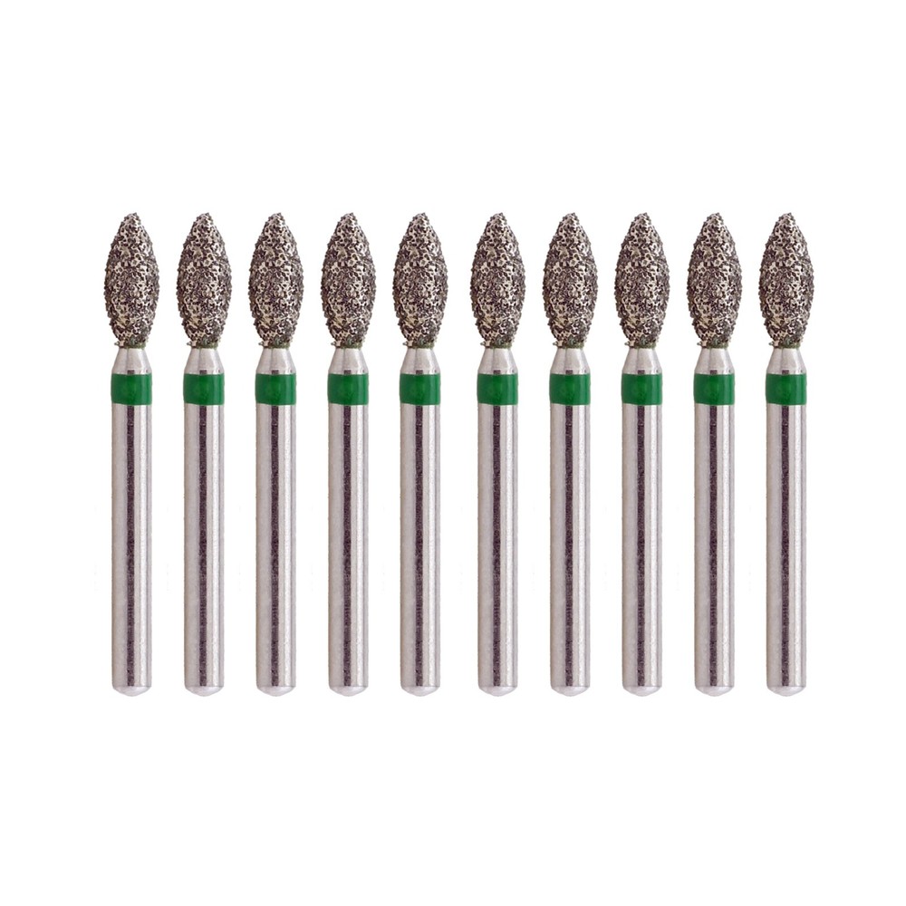 Dental Diamond Burs Football Dia FG 368/023C Pointed Coarse Grit High Speed Burr