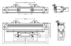 SINO KA600 1100 1200 1300 1400 1500mm 5micron TTL DRO Linear Glass Scale