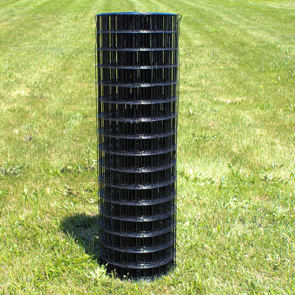 5’x100′ 12.5ga Galv Steel Black PVC Coated Welded Wire 4”x4” – Animal Fencing