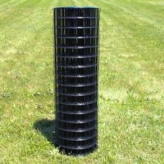 5’x100′ 12.5ga Galv Steel Black PVC Coated Welded Wire 4”x4” – Animal Fencing