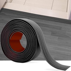 5Ft Floor Transition Strip Self Adhesive Vinyl Cover 5cm, 5Ft, Gray