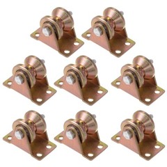8 Pcs 1.2″ V Groove Rigid Caster Wheel For GARAGE DOOR 661 lbs Capacity/Wheel