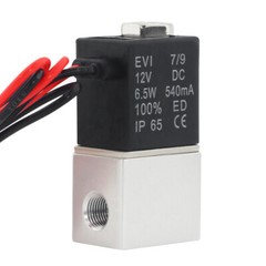 1/8″ NPT 2 Way Normally Closed DC 12V Electric Solenoid Air Valve Sets