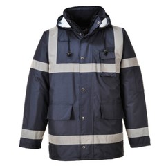 Portwest US433 Iona Lite Reflective Waterproof Quilt Lined Hooded Safety Jacket