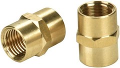 2 Pack 1/4″ x 1/4″ NPT Coupler, Brass Female Pipe Fitting 1/4″ x 1/4″ NPT Fem…