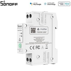 SONOFF Electric Meter 32A Smart Wi-Fi Switch Matter Over Din Rai Circuit Breaker