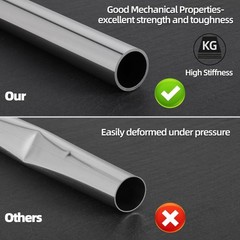 Stainless Steel Round Tube Length 300mm Metal Straight Pipe OD 8mm to 325mm