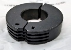7/8” Hinged Clamp Shaft Collar 2 Piece Clamp-On Blck Oxide 1.875″ OD .5″ W [D3S4