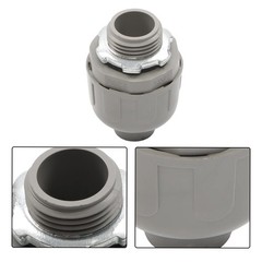 30 Pcs 1/2 Inch Liquid Tight Connector PVC Electrical Conduit Fittings Straight
