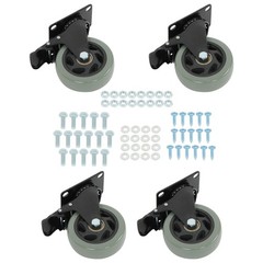 4PCS Heavy Duty 4″ Caster Wheels Capacity with brake
