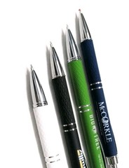 Misprint Metal Cross-Grip Retractable Click Pens: 10 MIXED Colors/Styles Pen Lot