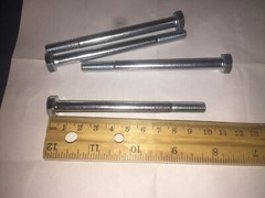 (4) M8-1.25×100 mm Hex Head Cap Screws / Bolts 8mm x 100mm Grade 8.8