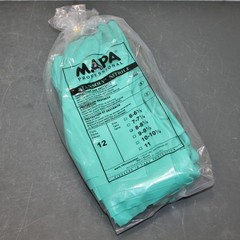 (36 Pair) Mapa AF-18 Nitrile Gloves 483428ZQK, Size 8, 18mil, 13″ Length, Green