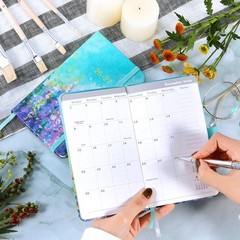 Pocket Planner 2026-2027 – Calendar 2026-2027, A6: Oil Painting, Green