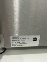 Admiral Craft Adcraft CVYT-120 Commercial Conveyor Toaster 120V 1700W Stainless