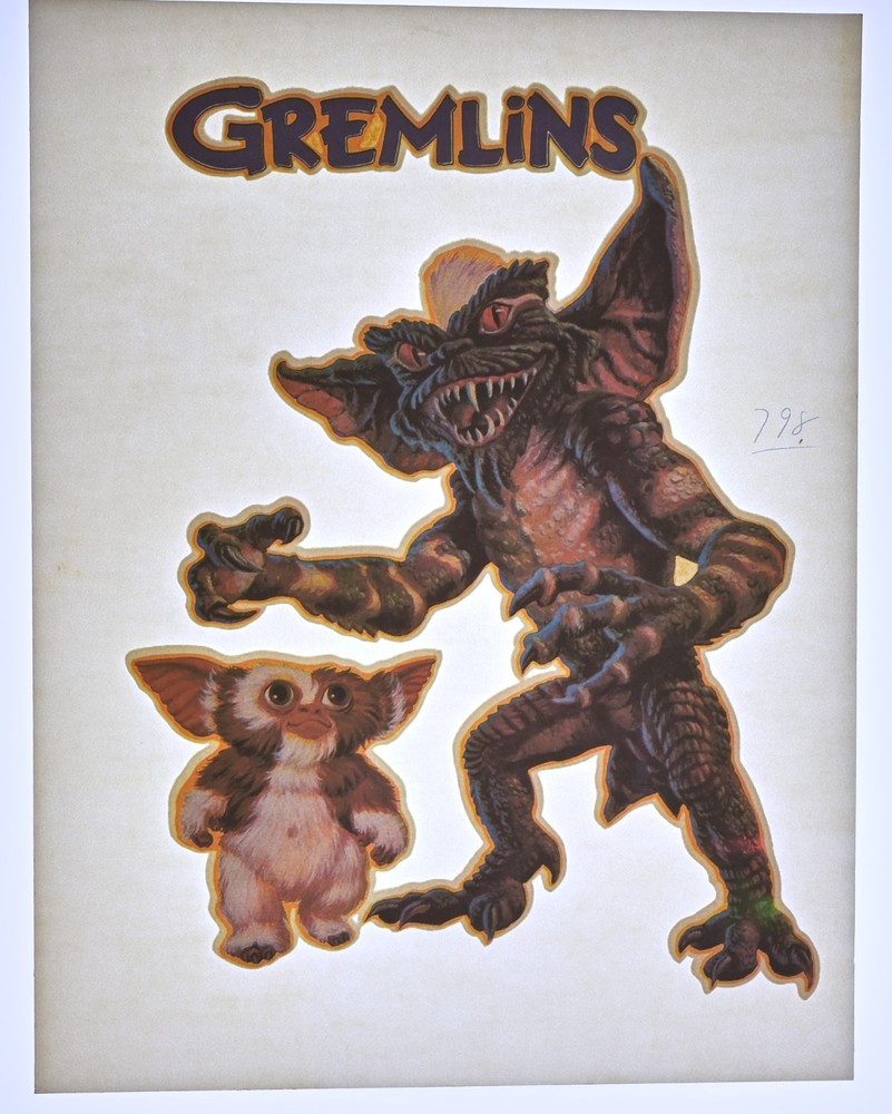Original VINTAGE 1980s Heat Transfer | Gremlins (Gizmo & Stripe)
