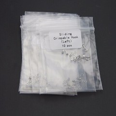 10 Pcs 1 Pack Dental Crimpable Hooks Size Long Curved Left Fix On Wires Hook