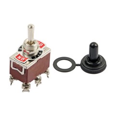 3pc 6Pin Heavy Duty Momentary DPDT ON/OFF/ON Toggle Switch 20A 125V Waterproof