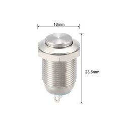 Momentary Metal Push Button Switches 12mm Mounting Dia 1NO 1NC COM DC 30V 0.1A