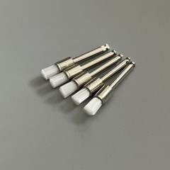 100 Pcs Dental Disposable White Nylon Polishing Flat Latch Polisher Prophy Brush