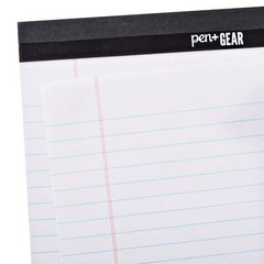 Pen + Gear Wide Ruled Legal Pads, 8.5″X11″, White, 50 Sheets, 12 Pack