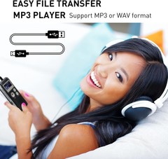 Compact 8GB Digital Recorder with A-B Repeat & Variable Speed Playback Features