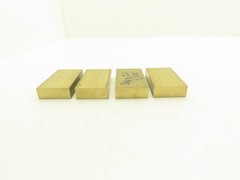 360 Yellow Brass Stock Rectangle Flat Bar 3/4″x 2″x 3-1/2″L Lot of 4pcs