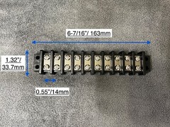 UL Marine Terminal Block 2/3/4/6/10 Gang Stainless Screw 600V 30A 22-10AWG 14mm