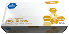 MedPride / MED Pride – LARGE Powder-Free Vinyl Exam Gloves – Box Of 100