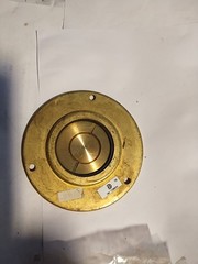 Raco Hubbell 3-7/8″ Round Box Brass Floor Box Cover S-2625 2-1/8 Inch Opening
