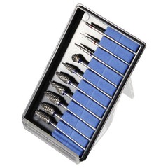 10 Pcs Dental Lab Tungsten Steel Carbide Burs Polishing Bur Drills HP 2.35mm