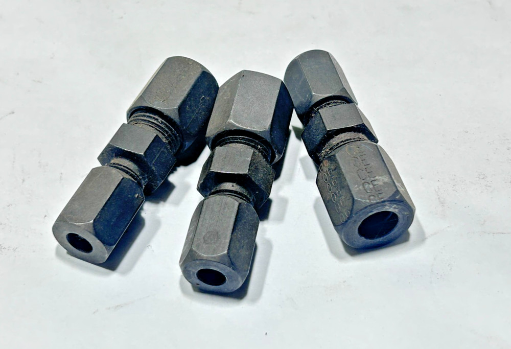 (3) 7305x6x4 WEATHERHEAD 3/8″ x 1/4″ Small HEX UNION Flareless 7000 Ermeto Steel