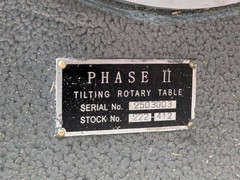 Phase II Precision Tilting Rotary Table 12″ Diameter 4MT Center Taper 222-412