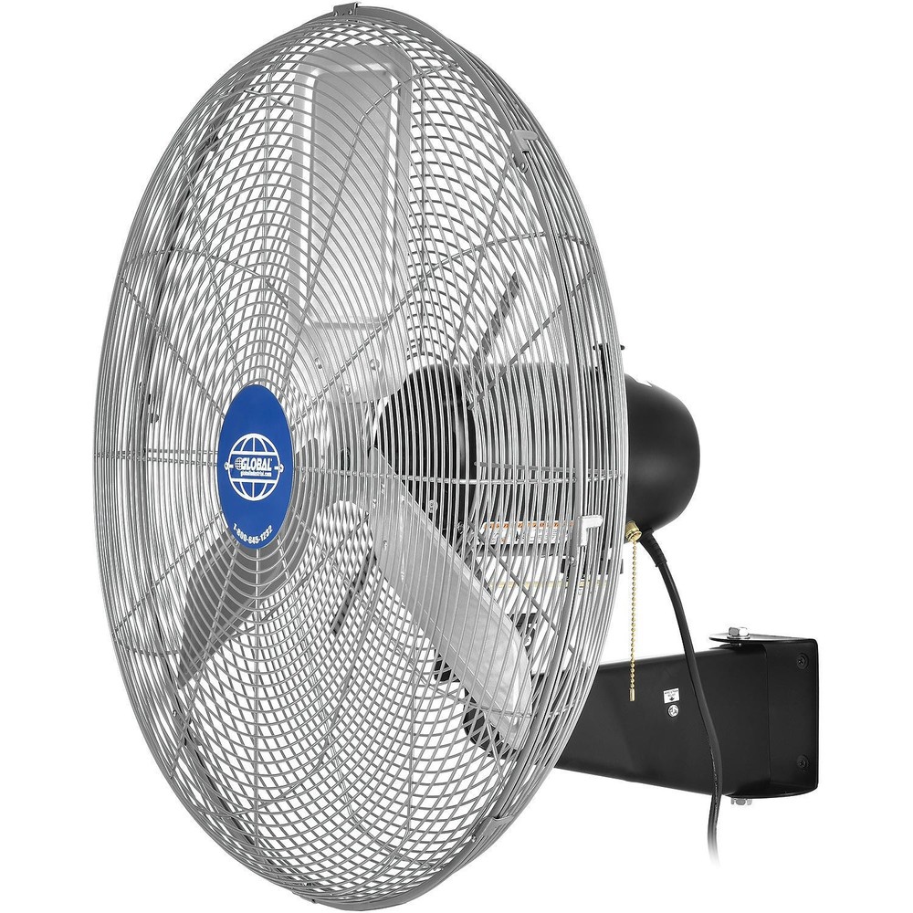 Deluxe Oscillating Wall Mount Fan 24″ Diameter 1/2HP 8650CFM
