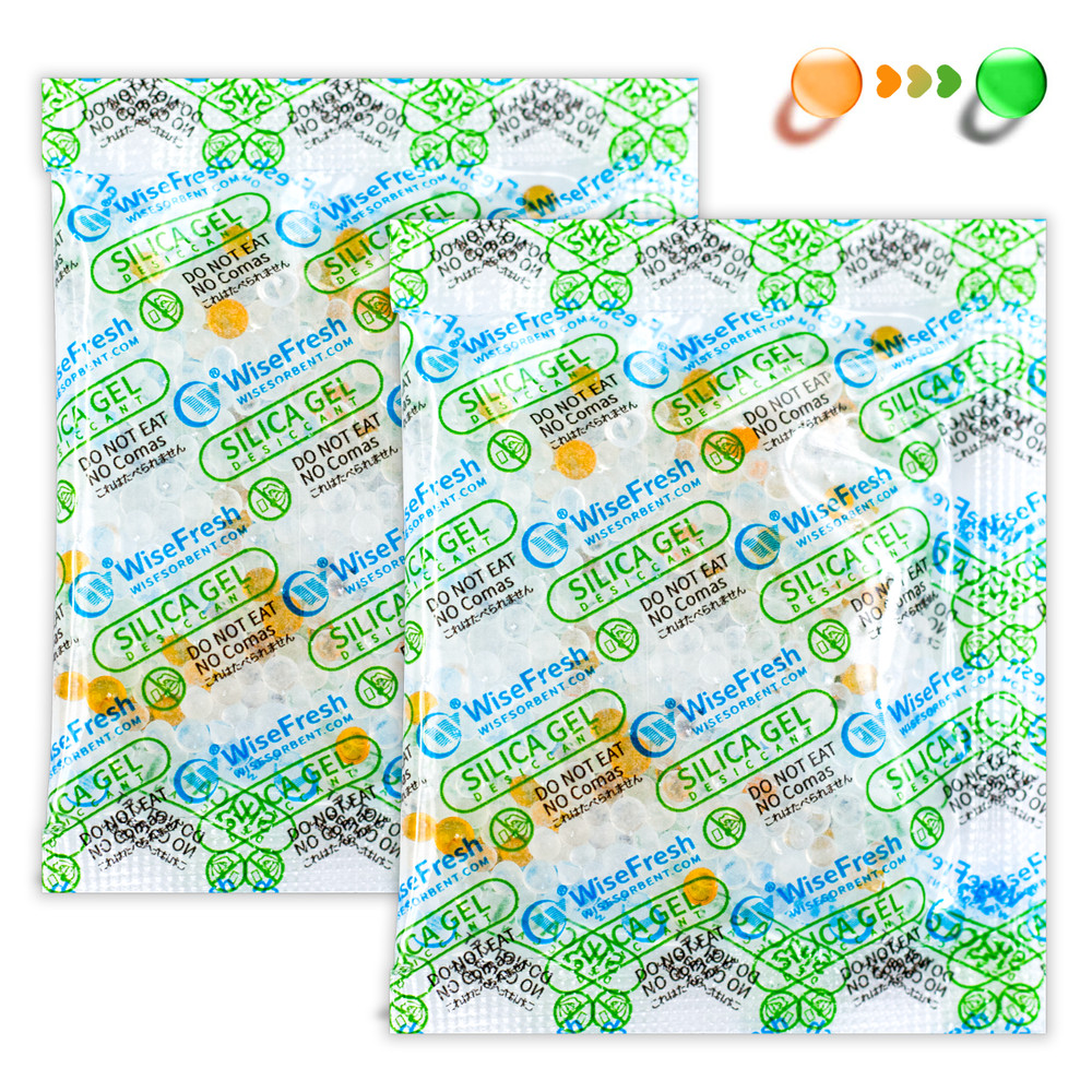 10 Gram Food Safe Desiccant Pack, Indicating Silica Gel Packet Moisture Absorber