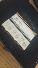 1x Super Rare Vintage White Gold Ceramic IC HP 1990-0311 Dot Matrix Display Chip