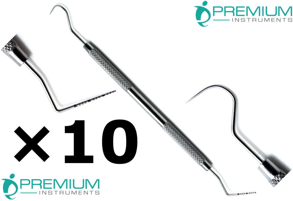 Dental Williams Explorer Probe 23 Color Coded Double Ended Instruments Set of 10