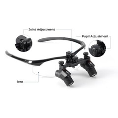 3.0X-6.0X Dental Medical Surgical Headband Binocular Loupes +LED Head Light