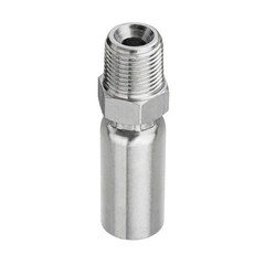 12PCS Hydraulic Hose End Fitting 1/4″ Hose x 3/8″ NPTF Male w/ Protection Cover