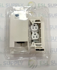 Arlington TVBR505K 2-Gang Recessed Power & Low Voltage TV Box Kit White