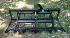 New 66″ Root Grapple Skid Steer/Tractor Brush Bucket -Bobcat, Case, Cat, etc
