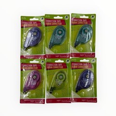 6 Tapes Tombow Correction Tape 1/6″ x 32.8′ Assorted Colors