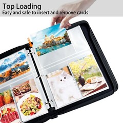 4×6 Photo Sleeves Clear for 3 Ring Binder (240 Pictures), Heavy Transparent