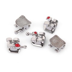 200Packs AZDENT Dental Orthodontic Bracket Braces Mini Roth Slot.022 Hooks 3-4-5