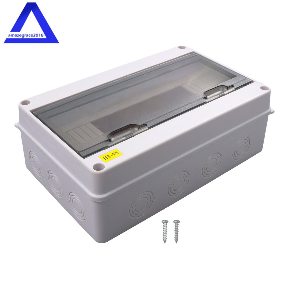 15 Way Power Distribution Box W/ Din Rail For Indoor and Outdoor Waterproof IP65